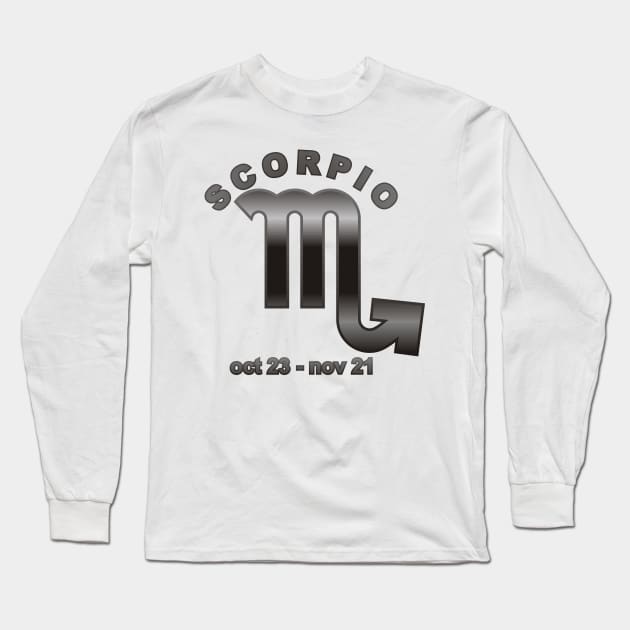 Scorpio Long Sleeve T-Shirt by MBK